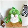 Mochila Escolar Simples de Coelho para Crianças Nova Mochila de Viagem para Jardim de Infância Mochila Mini com Letras e Desenhos Animados