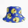 Chapéu de Pescador Pato Amarelo Celebridade da Internet, Chapéu de Sol Reversível Vintage com Proteção Solar, Chapéu Bucket Versátil ao Ar Livre Unissex Hip-Hop