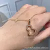 Collar de Calabaza de Ágata Roja Chapado en Oro Rosa de 18 Quilates para Mujer, Colgante de Nácar Blanco de Alta Gama, Cadena de Clavícula de Lujo Ligero Regalo