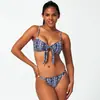 Moda europeia e americana 2020 novo maiô de peça única sexy com estampa dividida triângulo fornecimento de fábrica transfronteiriço
