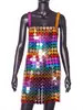 AYJ Nuevo Modelo Transfronterizo Amazon Espejo Acrílico Colorido Hecho a Mano Sexy Vestido sin Espalda Y214