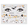 Tatuajes Impermeables Halloween Transfronterizos Nuevos Pegatinas para Cara Murciélago Hermosas Pegatinas Cara Halloween Pegatinas de Tatuaje para Niños