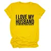 AMO A MI ESPOSO PERO Amazon wish sitio independiente playera casual simple de mujer cuello redondo manga corta