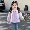 Abrigo de Otoño para Niñas 2026 Nuevo Estilo Bebé Primavera y Otoño Top de Dibujos Animados Chaqueta Cortavientos con Capucha Elegante para Niños