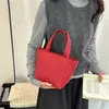 Bolso de Mano de Gran Capacidad para Mujer Directo de Fábrica Otoño/Invierno 2026 Nuevo PU Color Sólido Simple para el Hombro