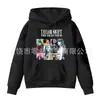 Sudadera con Capucha de Color Sólido Estampada con Letras Primavera y Otoño Ropa de Forro Polar para Niños con Bolsillo Top con Logo Fijo