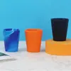 Taza de Silicona de Color Mixto Más Vendida en Amazon 160 oz Grado Alimenticio Portátil para Viajes al Aire Libre Resistente a Caídas Resistente a Altas Temperaturas Taza de Agua de Silicona