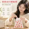 Bolsa de empaque de fresa esmerilada de EVA en stock para uso doméstico, adecuada para calcetines y ropa interior, bolsa con cordón de dibujos animados