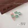 Accesorios K9 crystal rectangulares largos apilados con pedrería para arte de uñas, rosa claro brillante, azul, rojo rosa, sin base, pequeñas bolas de pedrería apiladas para arte de uñas tipo caramelo de roca