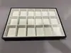 Novo expositor de pérolas soltas, caixa de armazenamento de joias, suporte de exibição de acessórios antigo, bandeja de jade