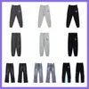 Pantalones Largos Casuales Unisex con Estampado de Letras Logo y Cordón Estilo Básico Tinta Salpicada Ropa de Pareja