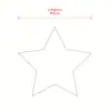 Virutas de Madera Redondas Cortadas con Láser Estrella de Cinco Puntas Rectangulares Manualidades de Madera DIY Piezas Decorativas para Colgar Virutas de Madera con Graffiti Pintado a Mano
