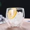 Venta al por mayor del fabricante Taza de doble capa de vidrio de borosilicato resistente al calor Taza de café Taza de agua Taza con aislamiento en forma de huevo Taza de leche
