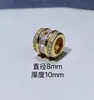 Acessórios de Cristal 14K de Alta Retenção de Cor Zircônia Contas Espaçadoras de Furo Grande Pulseira DIY Feita à Mão Pulseira Acessórios de Pérola Joias com Contas