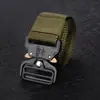 Fivela lona tática cinto nylon cinto exterior cobra treinamento militar calças cinto macacão masculino liga