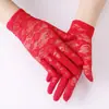 Guantes de Novia de Encaje Negro Elegantes Franceses Vestido Corto Sexy Retro Accesorios para Cena Lolita Foto