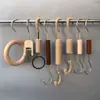 Ganchos para Loja de Roupas, Ganchos S, Cabides de Corda de Cânhamo, Adereços de Exibição, Painéis de Exibição de Madeira, Pregadores de Calça, Argolas para Lenço