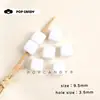 Accesorios acrílicos para cuentas cuadradas coloridas de agujero grande hechas a mano, accesorios para collares y ropa, materiales para accesorios de abalorios hechos a mano al por mayor