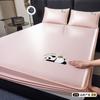 Tapete de Seda de Hielo para Niñas Lavable a Máquina Tapete de Verano Acondicionador de Aire Tapete Suave Juego de Tres Piezas 2025 Nuevo Tapete de Verano de Dibujos Animados
