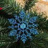 Natal 10cm Plástico Glitter Flocos de Neve Decorações de Árvore Fabricante de Natal Atacado Decorações de Natal Transfronteiriças