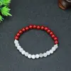 Pulsera de Arena Dorada Púrpura y Cinabrio, Pulsera de Cuentas de Transferencia de Loto para Meditación, Regalo de Año Zodiacal para Mujer, Ágata Roja de Bienestar para Sala de Transmisión en Vivo
