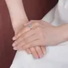 Anillo de Plata S925 de Ley Yilu con Aguamarina, Elegante y Lujoso, Versátil para el Trabajo Diario, Exquisito Anillo Abierto de Plata con Facetas para Mujer