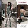 Pin Xian Snake Come Run Body de Jacquard Medias Coquetas Medias Rasgables Ropa de Malla Transparente Tentación Lencería Erótica 9111
