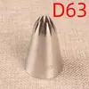 Bico de confeitar Maifu D63# 12 dentes creme aço inoxidável 304 ferramenta DIY para assar bolo grande