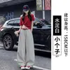 Calça de Trabalho Feminina Cinza, Estilo Verão Fino, Novo Modelo 2026, Proteção Solar, Esportiva, Corte Reto, Calça Casual Larga Petite