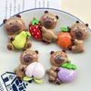 Tarjeta mediana de dibujos animados brillante fruta oso hecho a mano diy pegamento de crema accesorios de resina pegatina para refrigerador horquilla material para joyería