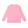 Procesamiento Personalizado de Algodón de Fibra Larga de Xinjiang de 230g Camisetas de Algodón Unisex de Manga Larga con Logotipo Impreso para Hombres y Mujeres