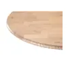 Mantel redondo de PVC transfronterizo impermeable y a prueba de aceite más terciopelo engrosado transparente impreso mantel de plástico banda elástica mantel con veta de madera