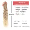 Peluca de Crochet de Fibra Química Europea Africana y Americana 24 pulgadas Rastas Reggae Hip-Hop Rastas Jamaicanas Venta Directa de Fábrica