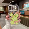 Tema de verão, design criativo de fatia de carambola, capa de celular de TPU transparente, feita sob medida com sua própria imagem, iPhone 18 Pro Max, capa macia resistente a quedas