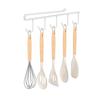Suporte de Ganchos para Cozinha Personalizado, Sem Furos, Resistente, para Pendurar na Porta do Armário Inferior, Suporte de Armazenamento para Colheres e Espátulas