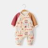 Mameluco para bebé sin huesos primavera, otoño e invierno cálido invierno acolchado otoño ropa para recién nacido principios de otoño bebé engrosado