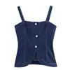 Popular en INS top de tubo de mezclilla de cintura alta estilo europeo y americano para mujer moda transfronteriza casual de venta caliente negro otro