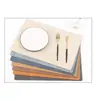 Mantel Individual Minimalista Ins Nórdico Mantel de Cuero Doble Cara Creativo Pu Mantel Estilo Occidental Venta al por Mayor Impermeable Aislamiento Térmico