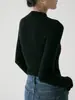 SS STUDIO presenta una capa base de lana de peso pesado, lavable a máquina, de cuello alto/cuello de cisne para mujer, perfecta para otoño e invierno