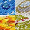 Pintura de Diamantes DIY Flor Pintada a Mano Girasol Diamantes Redondos Diamantes Completos Venta Caliente Transfronteriza Pintura Decorativa de Interior Fabricante Mayorista