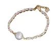Accesorios DIY Plata de Ley S925 Elegante y con Estilo Accesorios de Pulsera de Perlas con Agujero Exquisita Pulsera Montura de Plata 8-12