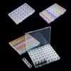 Caja de herramientas para joyería de uñas caja divisible 56 compartimentos pequeños independientes caja de almacenamiento de joyería