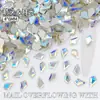 Rhinestones de Vidrio de Colores con Fondo Plano en Forma de Flecha de 4*6 mm, Accesorios Irregulares para Uñas, Materiales de Rhinestone para Uñas Portátiles al por Mayor