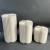 Mesa de postres cilíndrica plegable para bodas, columna romana de papel, adornos de plomo para caminos, escaparates de centros comerciales, diseño para fiestas de cumpleaños