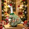 Disfraz de ganso navideño con diadema de reno y vestido de estampado a cuadros, juego completo de decoraciones y ropa para ganso de jardín exterior