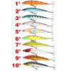 Cebo Artificial Luya Transfronterizo Caliente Flotante Plástico ABS Cebo Duro Diez Colores Minnow 10cm9g Perla Sonora Señuelo Pez Falso