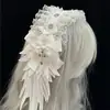 Faixa de Cabelo Asas Lolita Headwear Anjo Sombrio Gótico Acessórios de Cabelo Subcultura Spice Punk cosplay