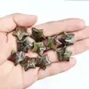 Amazon Piedra Natural Cristal 20mm Estrella de Cinco Puntas No Porosa Colgante Estrella Luna Joyería Pequeños Adornos de Estrella Accesorios
