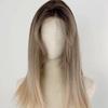 Pelucas de Encaje Explosiones de TikTok Tejidas a Mano Encaje Frontal Pintura París Tinte Cabello Lacio Mediano Largo Cobertura Completa de Cabeza Pelucas Artificiales