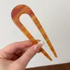 Herramienta Perezosa para Peinar el Cabello Pasador para Mujeres, Pinza para el Cabello de Forma de U de Alta Gama, Accesorio para el Cabello para Fijar un Moño en la Parte Posterior de la Cabeza